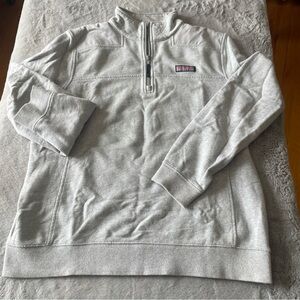 Vinyard Vines heather Gray Quarter-Zip Sweater women’s large